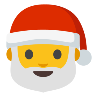Emoticono Papa Noel, ¡es Navidad!